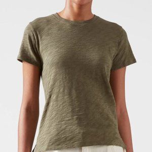 ATM Slub Jersey Schoolboy Crew Neck Tee - Army